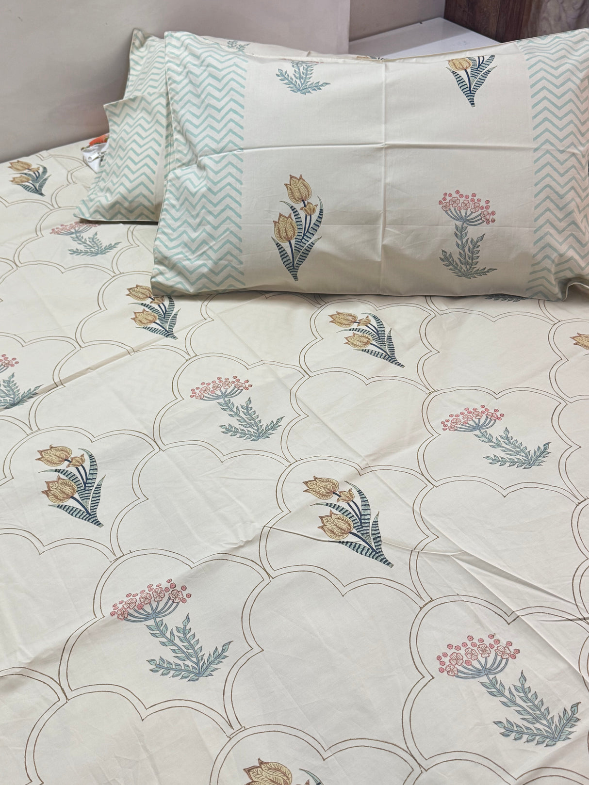 Blockprint Cotton Bedsheet
