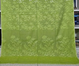 Green Floral Cotton Saree made on Jacquard Loom