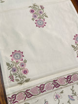 Elegant Blockprint Cotton Table Runner