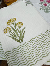 Pair of Blockprint Cotton Hand Towel