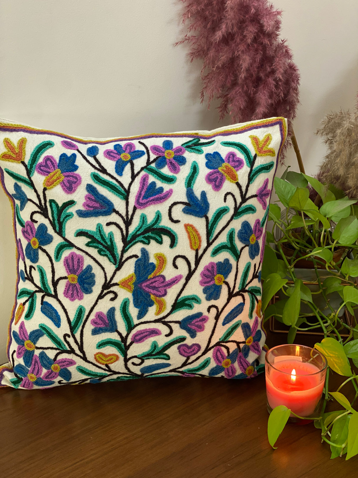 Kashmiri Cushion Cover -16*16 inches