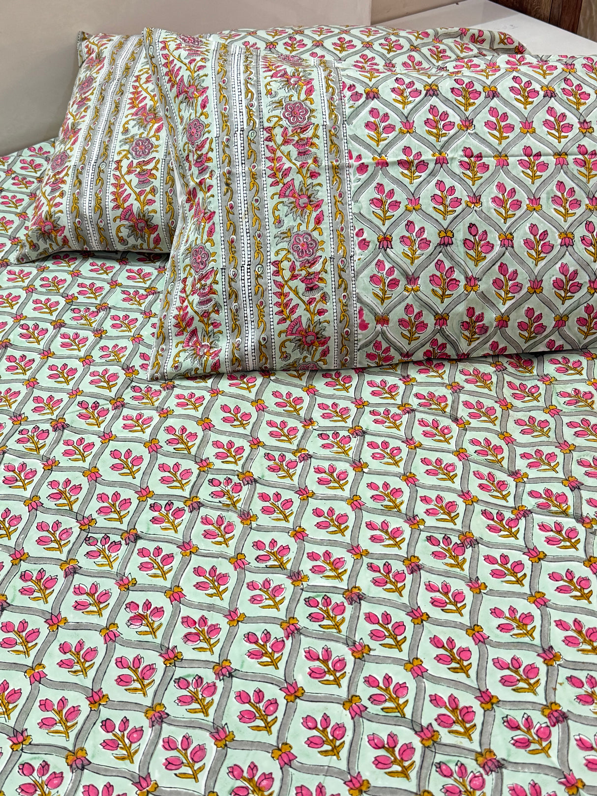 Blockprint Cotton Bedsheet