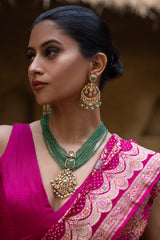 Very Exclusive Necklace and Earrings made using 92.5 Silver