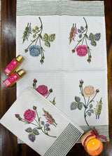 Pair of Blockprint Cotton Hand Towel