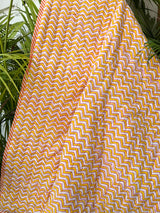 Yellow Orange Flamingo Kids Quilt