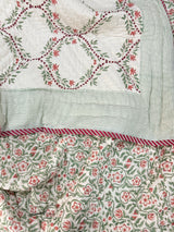 Blockprint Mulmul Reversible Quilt