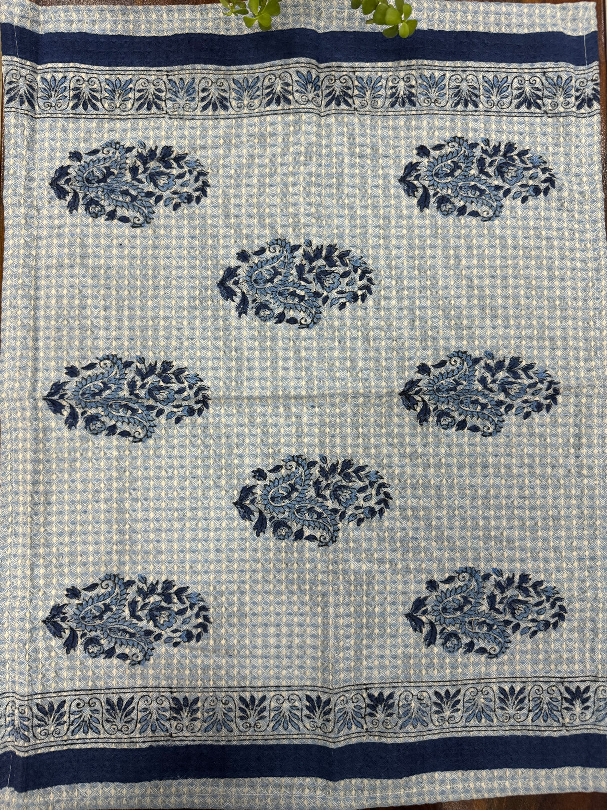 Pair of Blockprint Cotton Hand Towel