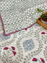 HandBlock Printed Mulmul Reversible Quilt