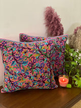 Pair of Kashmiri Cushion Covers- 16*16 inches