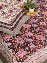 Blockprint Bedsheet & Quilt Set