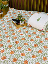 Blockprint Mulmul Reversible Quilt