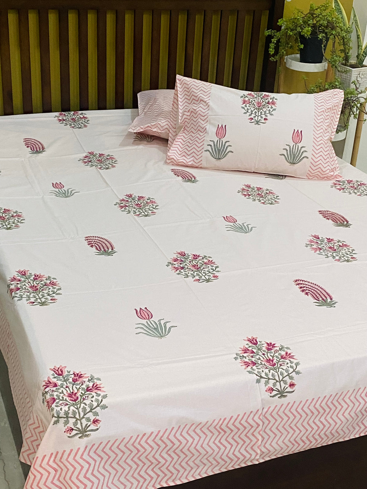 Blockprint Cotton Bedsheet