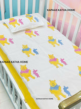 Pooh The Teddy- Baby Cot Bedding (cot sheet, quilt, pillow, bolsters)