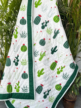 Cactus Kids Quilt Handblock Printed