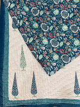 HandBlock Printed Mulmul Reversible Quilt