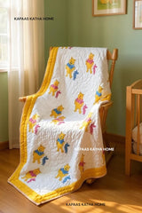 Pooh The Teddy- Baby Cot Bedding (cot sheet, quilt, pillow, bolsters)