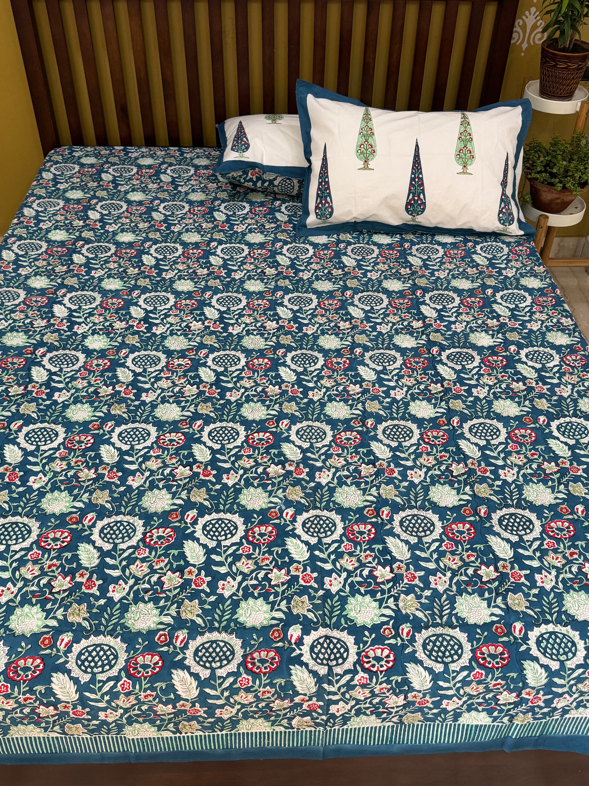 Blockprint Cotton Bedsheet