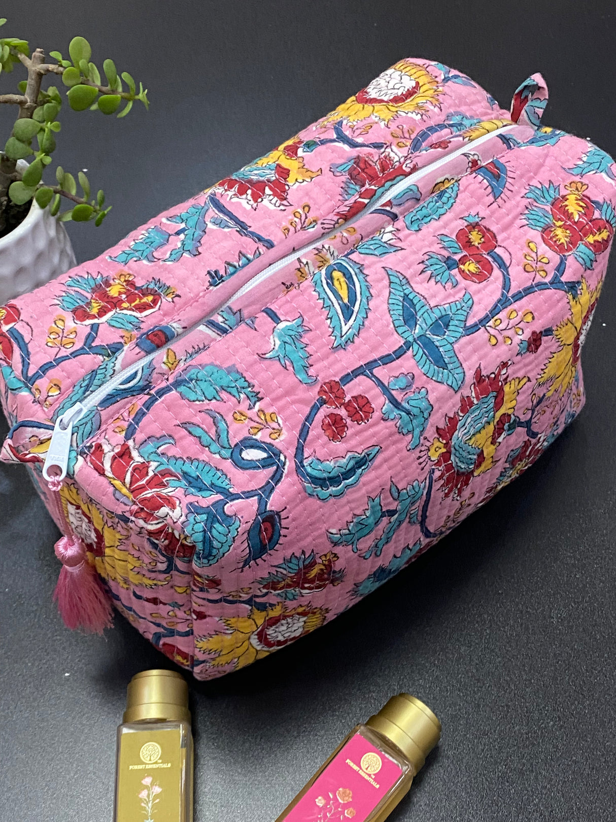 LARGE Multipurpose Quilted Pouch Bag Kapaas Katha