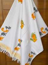 Roaring Lion Blockprint Kids Towel – Cotton Jacquard Weave