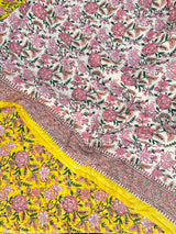 HandBlock Printed Mulmul Reversible Quilt
