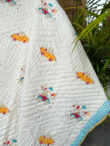 Car Kids Quilt Blockprint