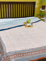 PREORDER Blockprint Mulmul Reversible Quilt (10-15 days dispatch time)