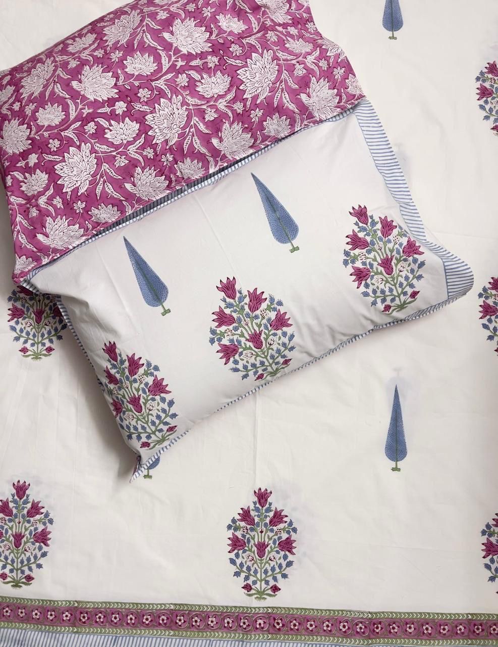 Blockprint Cotton Bedsheet