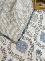 HandBlock Printed Mulmul Reversible Quilt