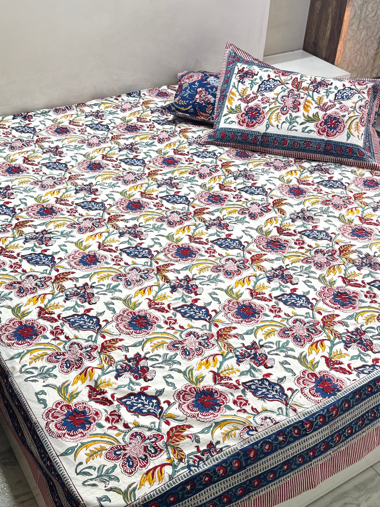 Blockprint Cotton Bedsheet