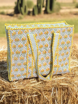 Long-lasting Indian tote bags with zipper and compartments for bridesmaids in UK and India