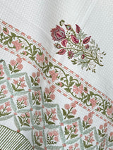 Blockprint Soft Waffle Cotton Towel (60-30 inches)
