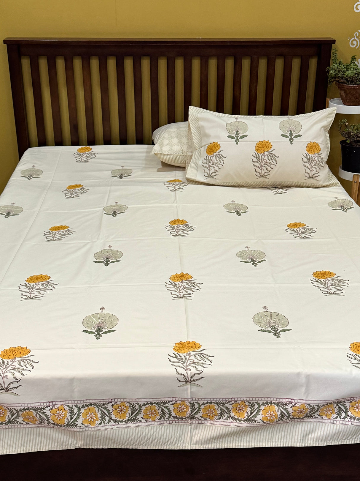 Blockprint Cotton Bedsheet