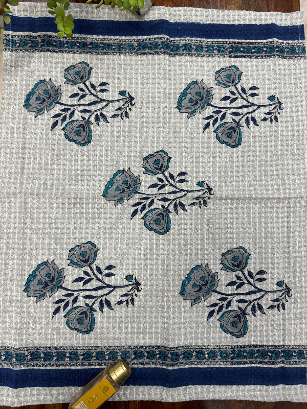 Pair of Blockprint Cotton Hand Towel