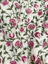 Blockprint Mulmul Reversible Quilt