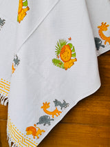 Roaring Lion Blockprint Kids Towel – Cotton Jacquard Weave
