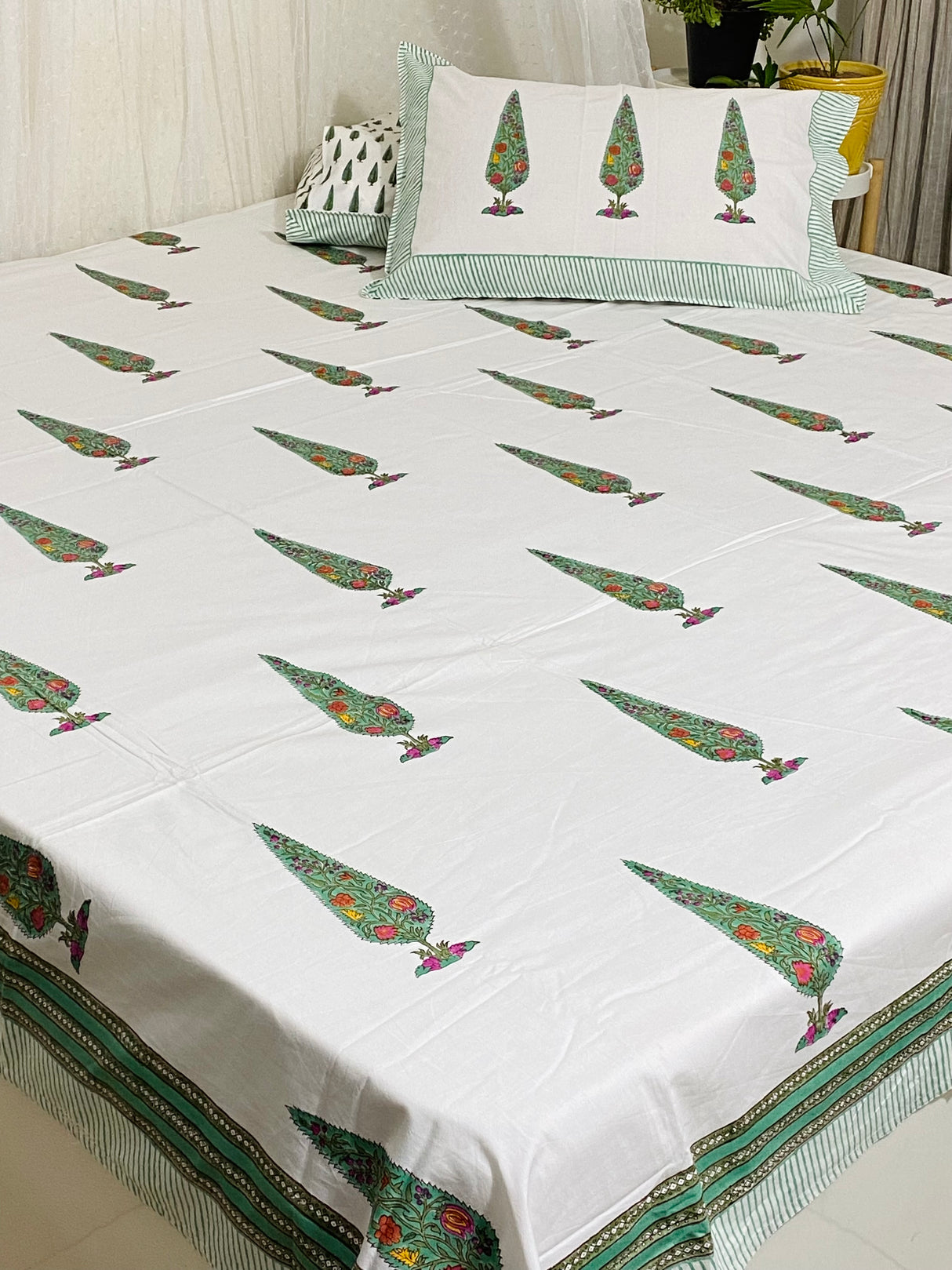 Blockprint Cotton Bedsheet