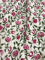 Blockprint Mulmul Reversible Quilt