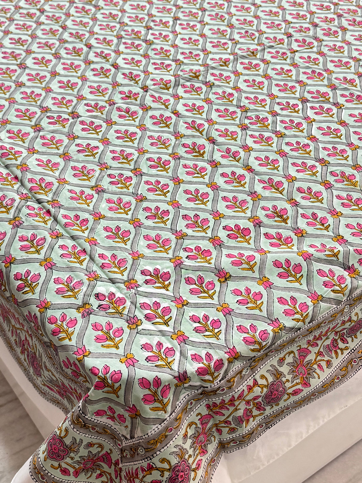 Blockprint Cotton Bedsheet