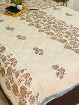 HandBlock Printed Mulmul Reversible Quilt