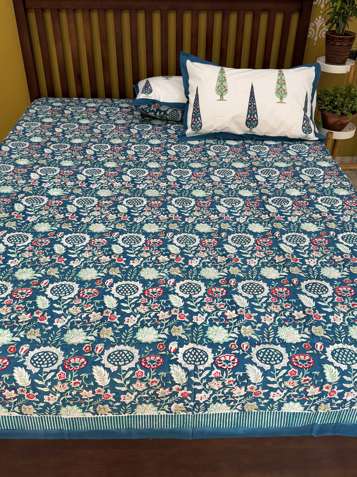 Blockprint Cotton Bedsheet