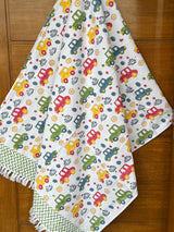 Cute Cars Blockprint Kids Towel – Cotton Jacquard Weave