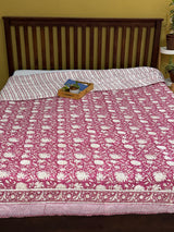 HandBlock Printed Mulmul Reversible Quilt