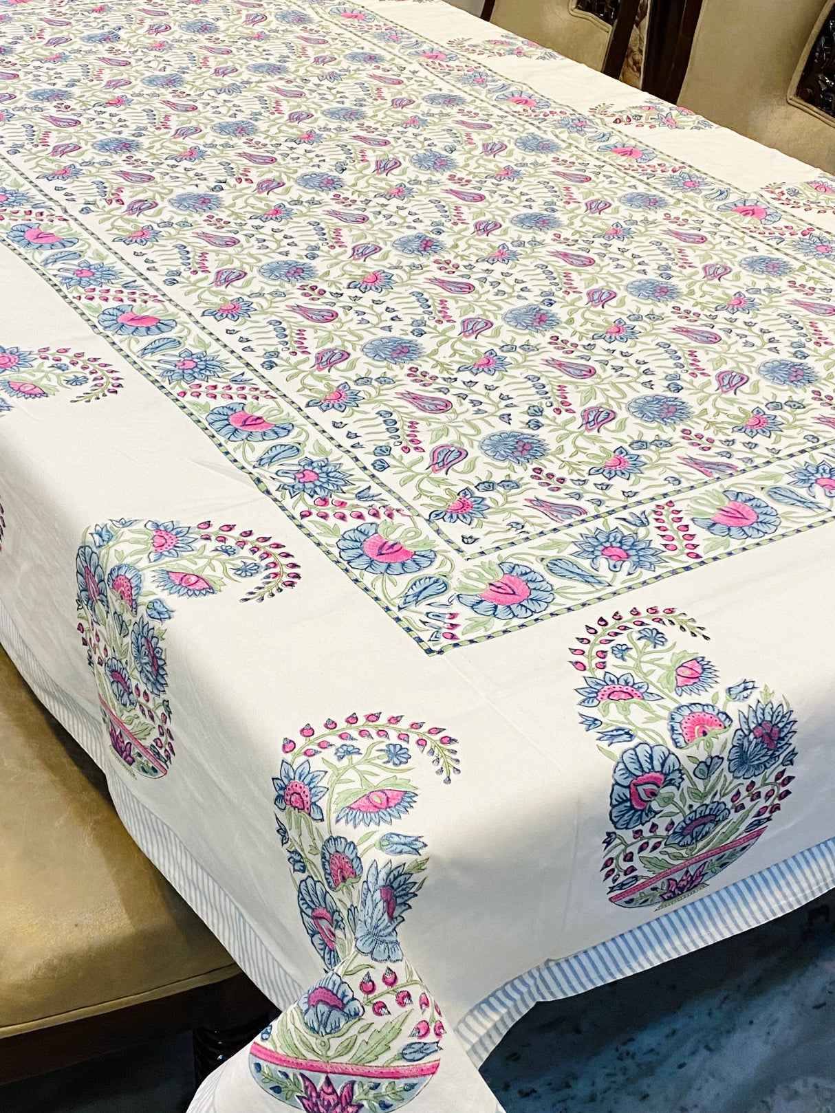 Blockprint Table Cloth 6 Seater (90*60 inches)