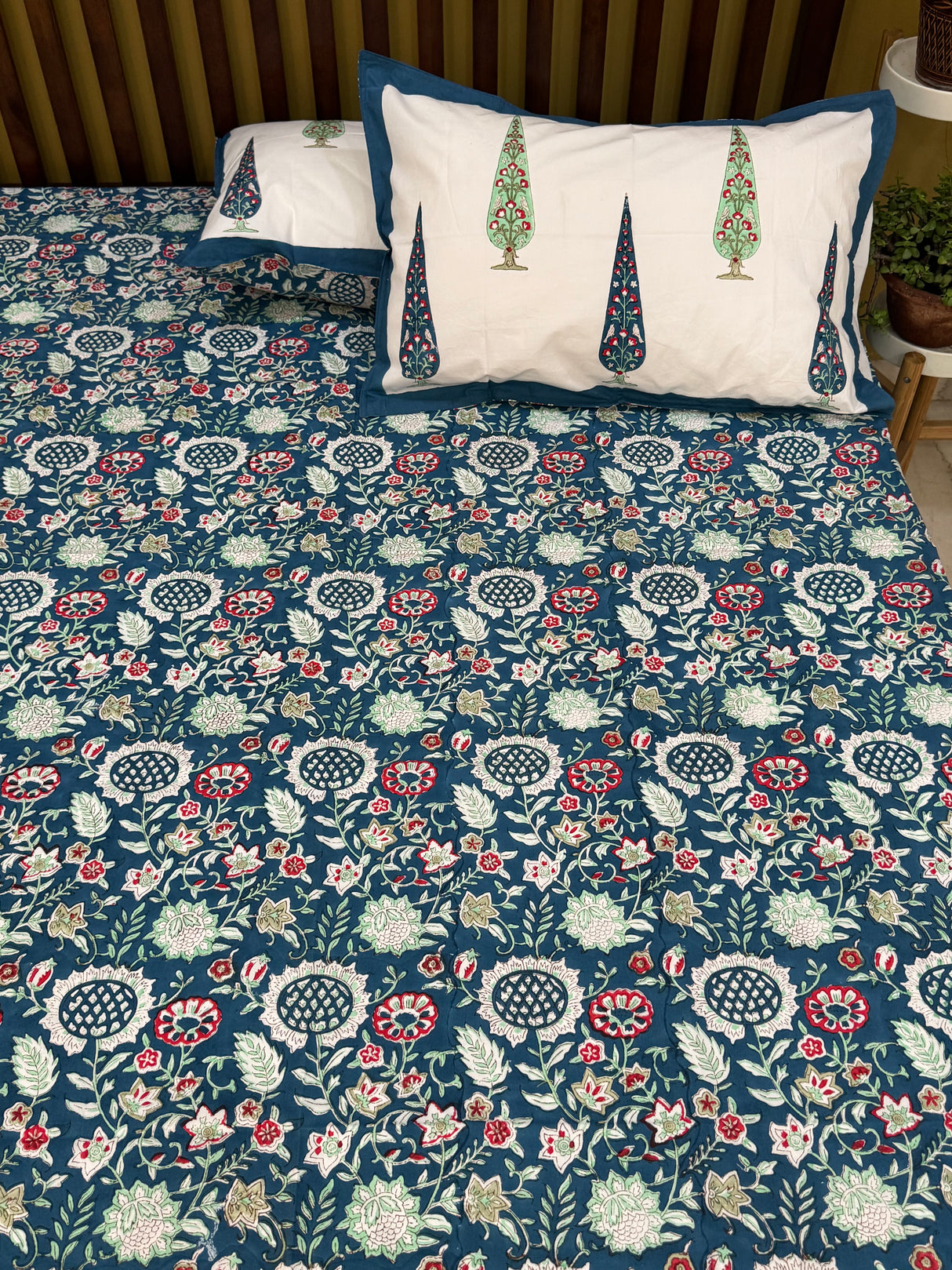 Blockprint Cotton Bedsheet