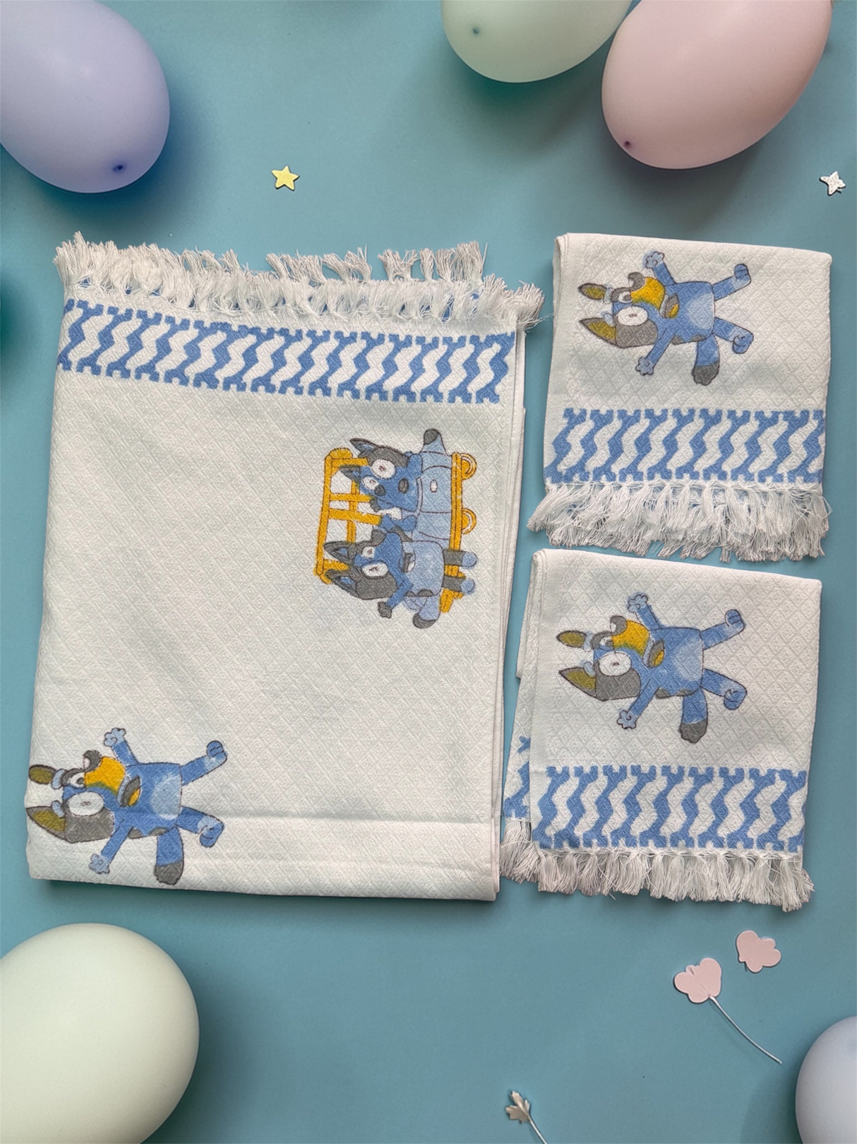 Playtime Cozy Kids Cotton Jacquard Towel Set
