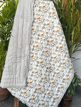 Jungle Kids Quilt Handblock Printed