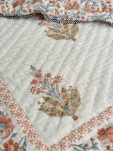 HandBlock Printed Mulmul Reversible Quilt