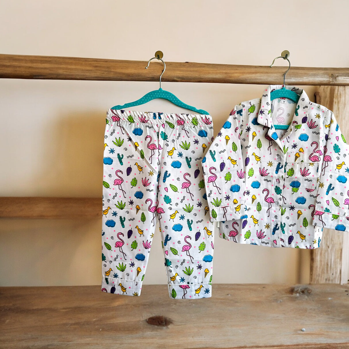 Nature Theme Kids Nightsuit Set