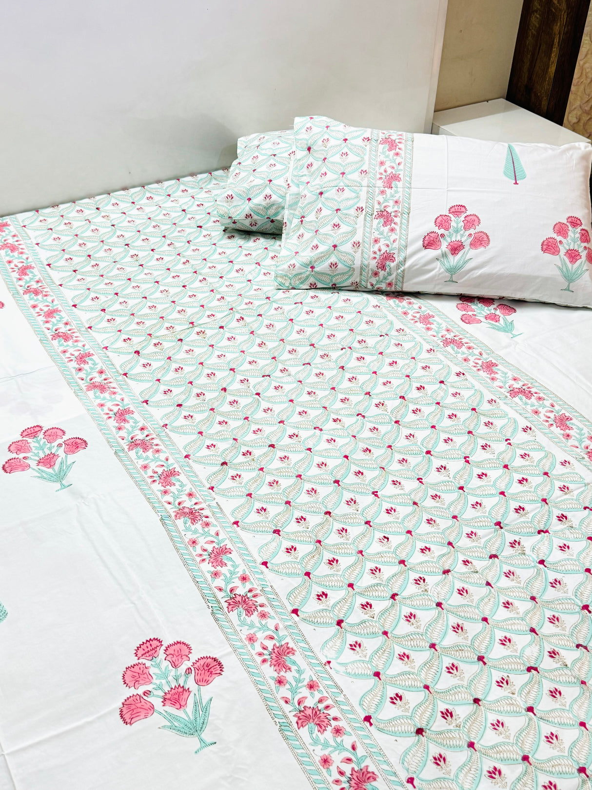 Blockprint Cotton Bedsheet