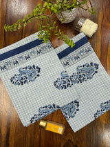 Pair of Blockprint Cotton Hand Towel